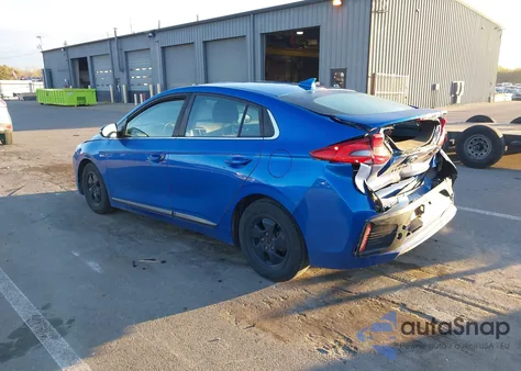 2017 Hyundai Ioniq Hybrid Sel from USA, damaged, VIN KMHC75LC1HU045752